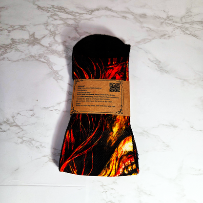 Possessed Girl Horror Socks - Handmade Gift