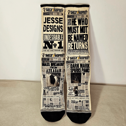 Daily Prophet Crew Socks - Handmade Gift