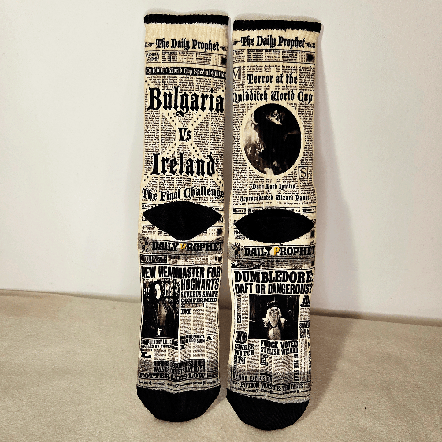 Daily Prophet Crew Socks - Handmade Gift