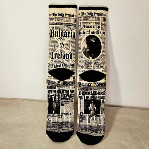 Daily Prophet Personalised Name Socks