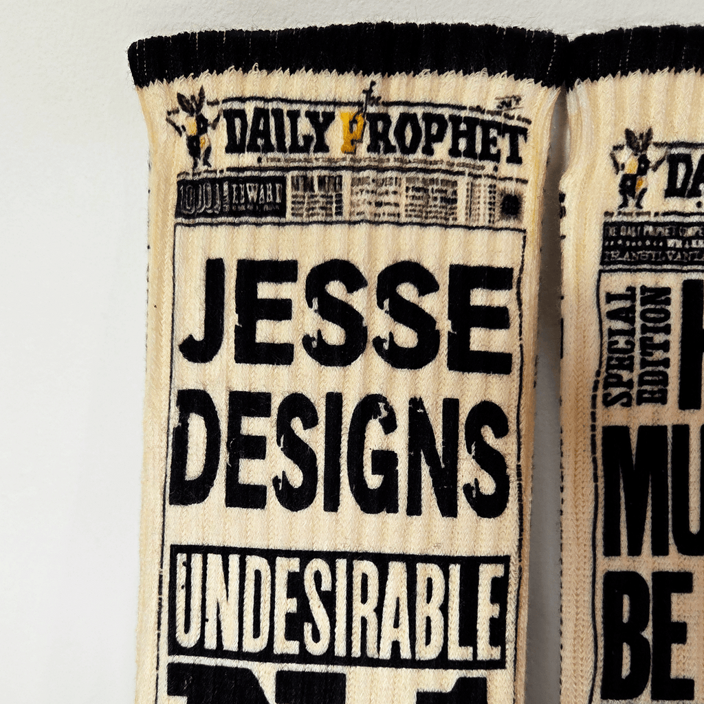Daily Prophet Personalised Name Socks