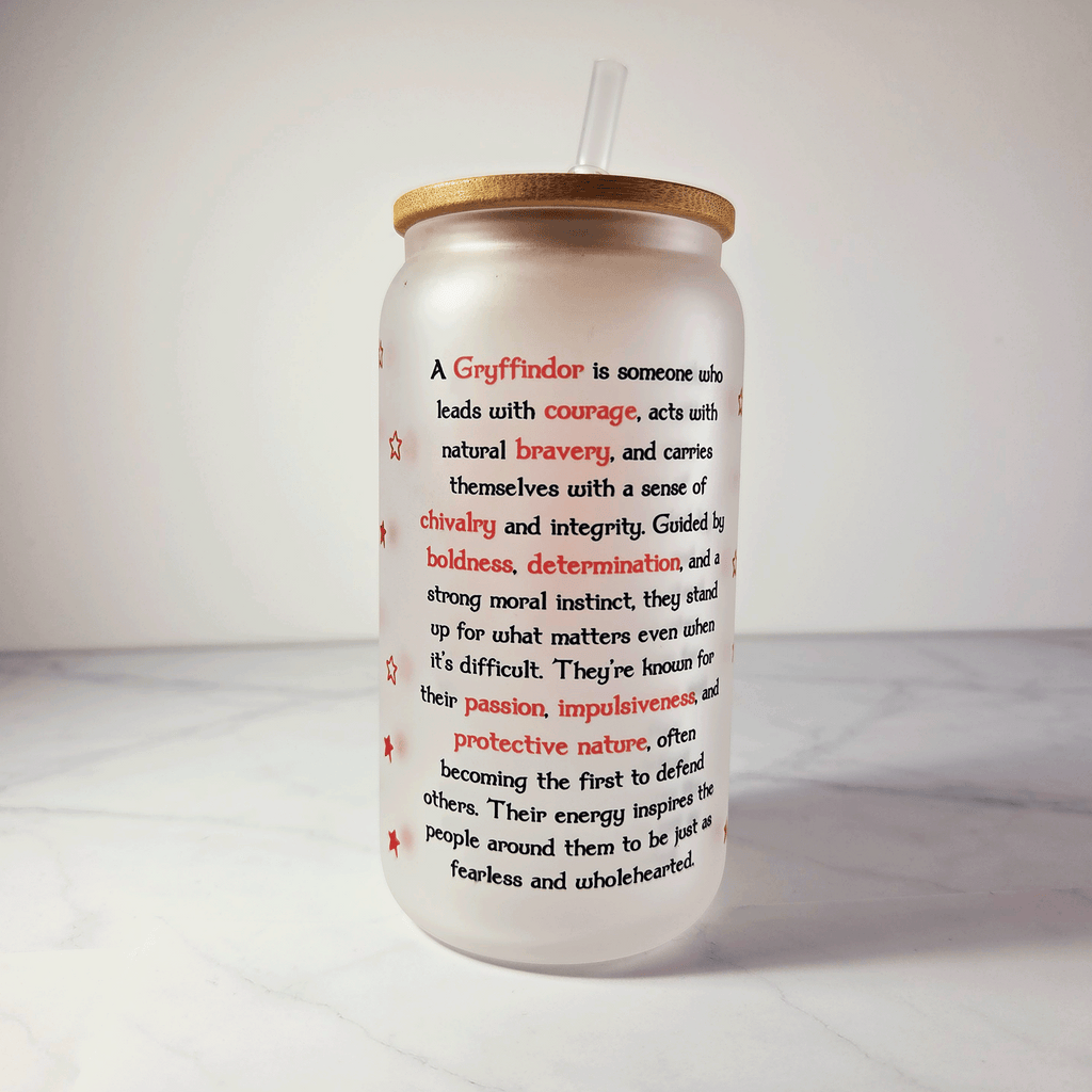 Gryffindor Frosted Tumbler & Straw