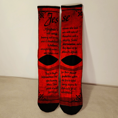 Gryffindor Crew Socks - Handmade Gift