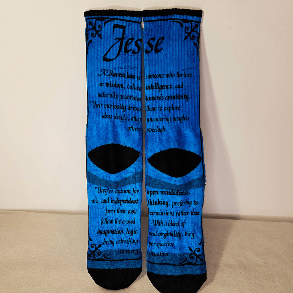 Ravenclaw Personalised Name Socks