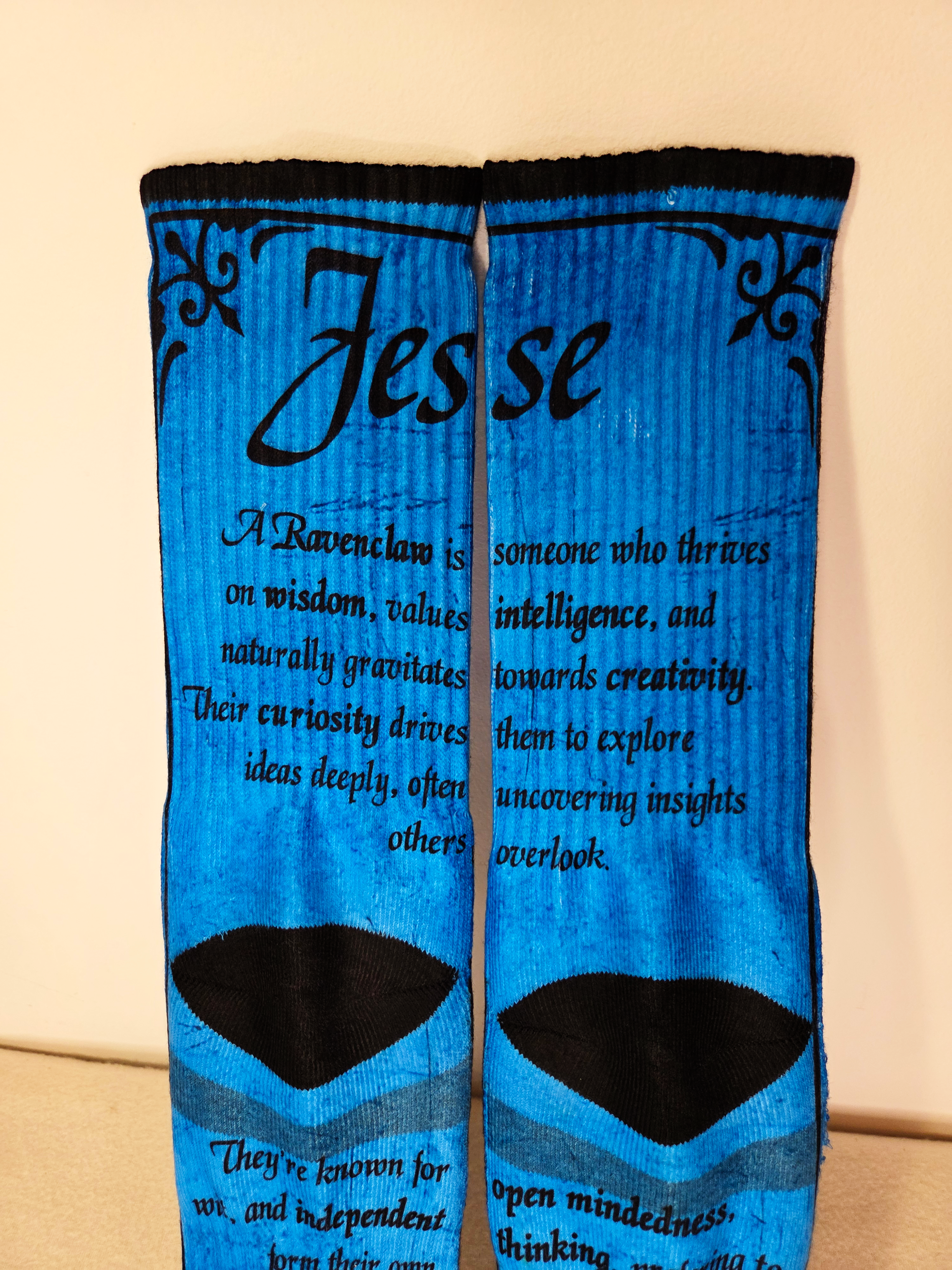 Ravenclaw Personalised Name Socks