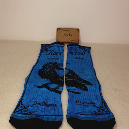Ravenclaw Crew Socks - Handmade Gift