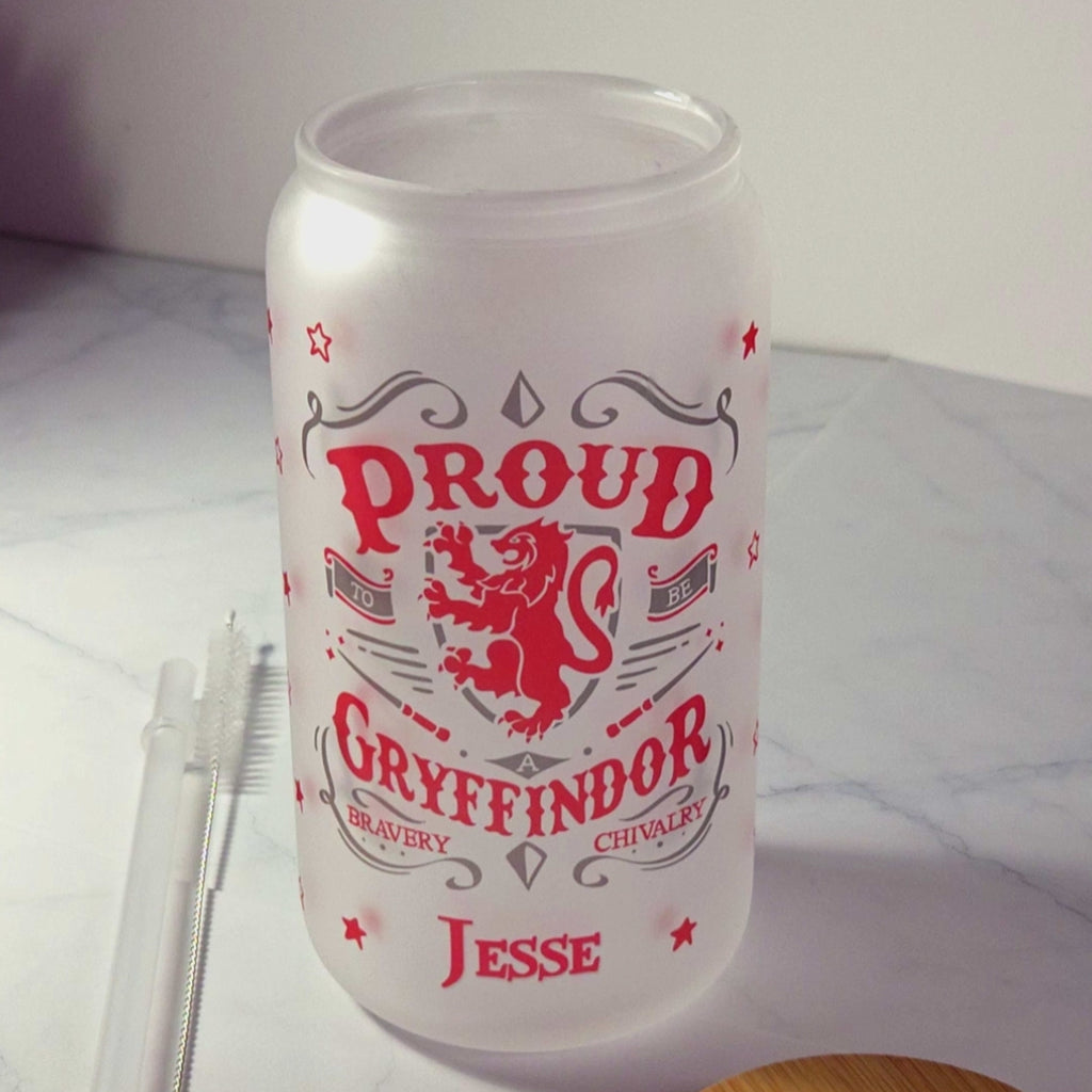 Gryffindor Frosted Tumbler & Straw
