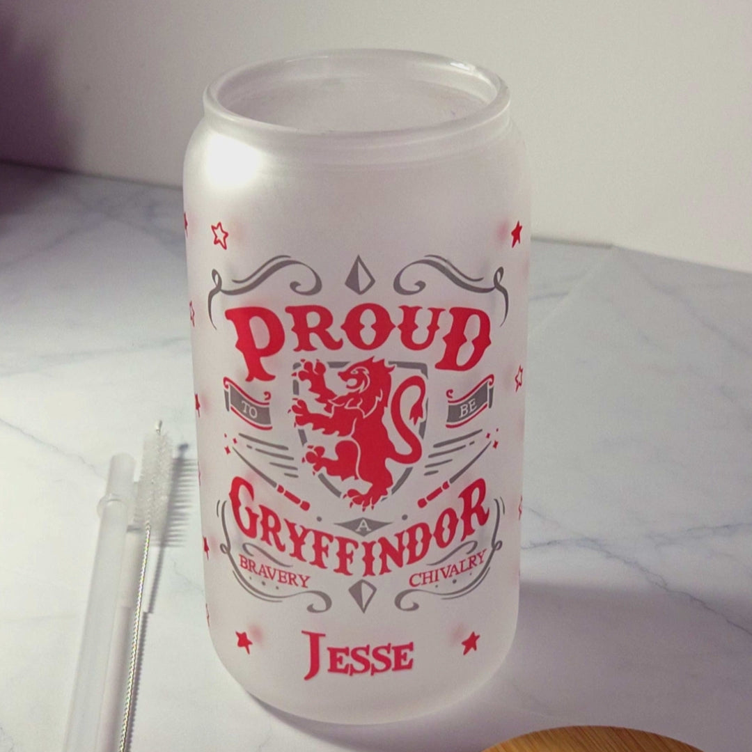 Gryffindor Frosted Tumbler & Straw